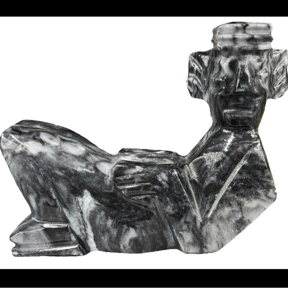 Other - MAYAN AZTEC CARVED FIGURE STONE MARBLE UNIQUE ARTSY HOME DECOR